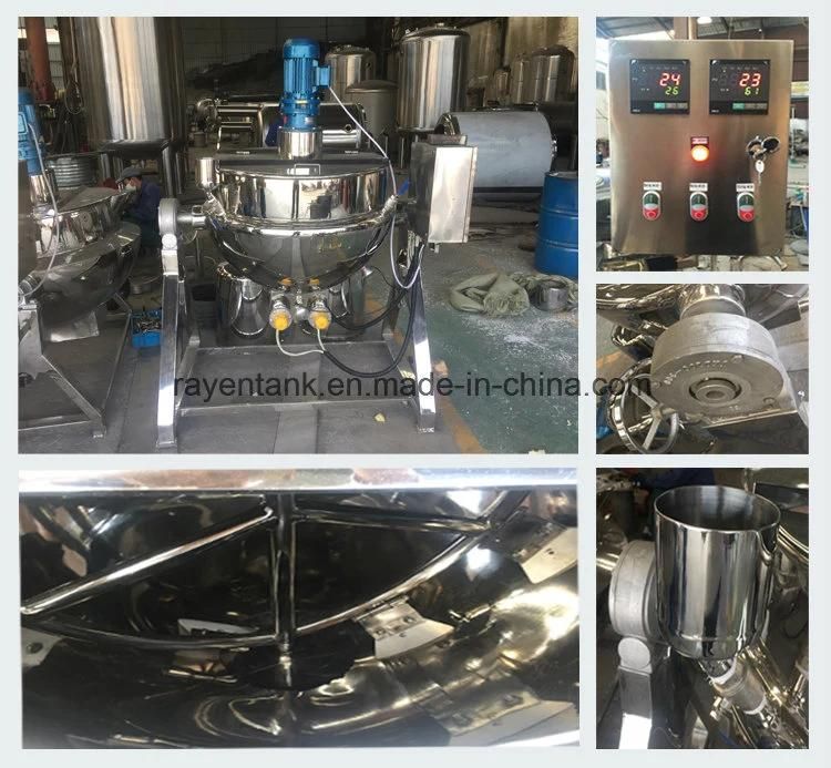 Stainless Steel Gas Jacketed Kettle Double Jacketed Kettle