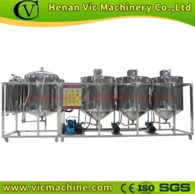 small capacity vegetable oil refining machine with stainless steel