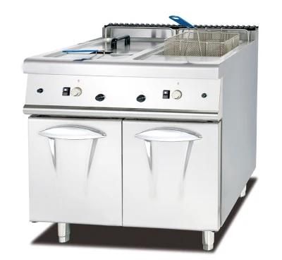 Gas Deep Fryer with Cabinet (2-Tank, 4- Basket)