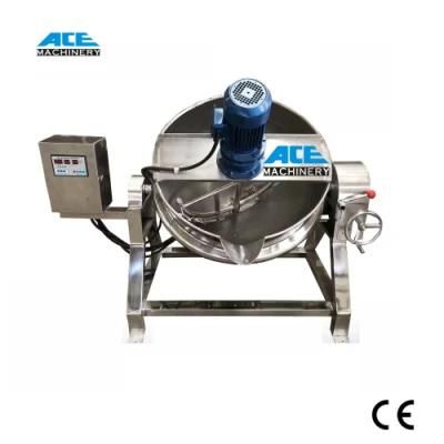 Ace 100~1000 Liter Stainless Steel Electric Heating Candy Cooking Pots