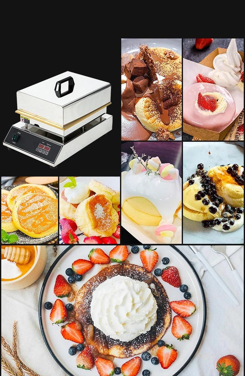 New Design Snack Machine Commercial Electric Pancake Souffle Cake Maker Machine