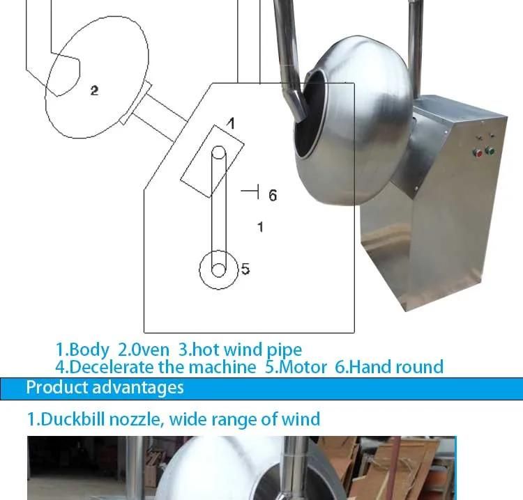 Factory Price Sugar Beans Coating Machine Peanut Coating Pot