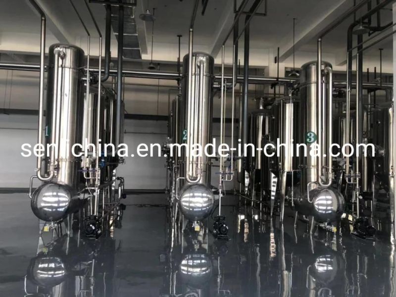 Triple Effect Falling Film Evaporator for Concentrating Milk Beverage