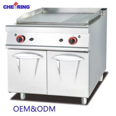 Gas Griddle with Cabinet (1/3 Grooved)