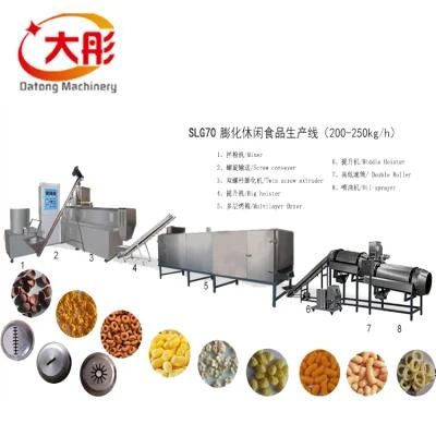 Corn Puffed Snacks Making Machine/Corn Puffed Snacks Extruder/Puffed Snacks Production ...