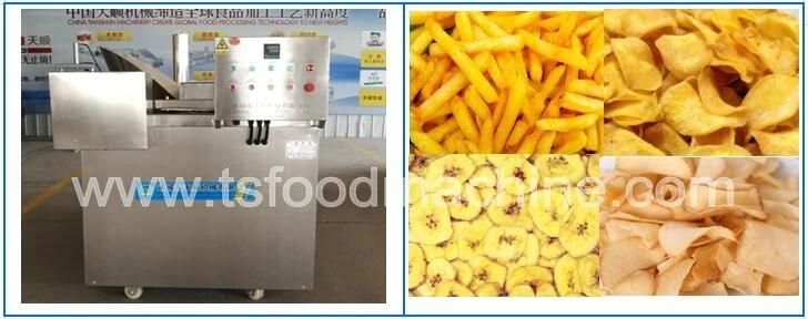 Gas Heated Plantain Potato Chips Donut Deep Batch Fryer Frying Machine