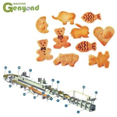 150-200kg Per Hour Small Hard Biscuit Production Line