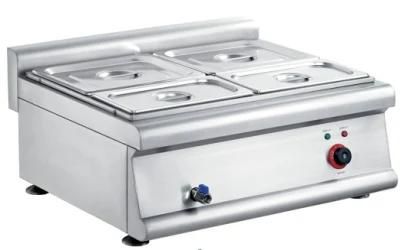 Stainless Steel Counter-Top Electric Food Warming Bain Marie for Restaurant