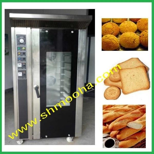 Commercial Ovens Bread Baking Machine French Bread Oven Bakery Machine Bakery Rotary Rack Ovens with Electric or Gas 12 Trays Electric Convection Oven