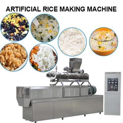 Broken Rice Reused Manufacture Single Screw Nutrition Rice Making Machine