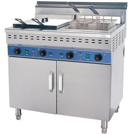 Free Standing Fast Food Equipment Commercial Fat Chips Fryer with Heat