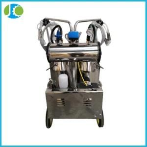 Factory Price Single Barrel Double Barrel Single Pump Milking Machine for Small Dairy ...
