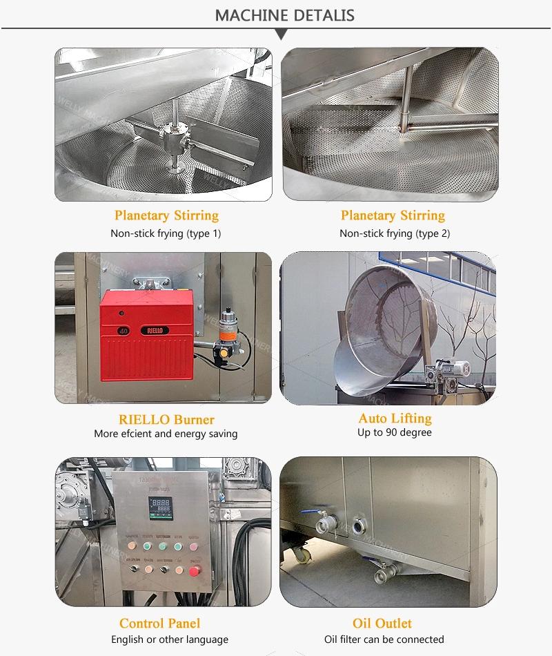 Food Industry Equipment Chicken Nuggets Frying Machine Potato Frying Machine Industrial