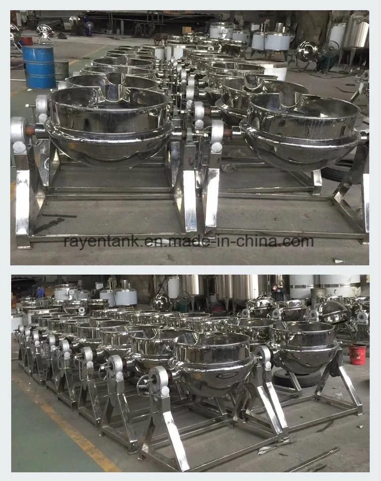 Stainless Steel Steam Jacketed Tilting Electric Jacketed Kettle
