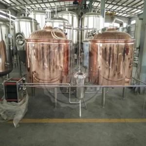 Made in China 7bbl Red Copper Brewing Equipment Making Craft Beer