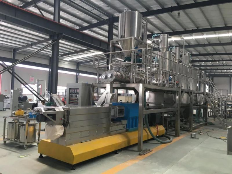 Twin-Screw Extruder to Produce Crispy Corn Flakes Cereal Snacks Food Breakfast