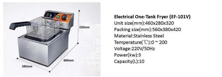 Commercial Electric Deep Fryer (1 Tank 1 Basket)