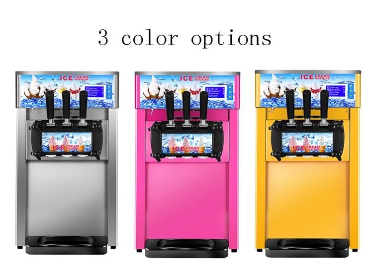 Commercial Hot Sale 3 Flavors Soft Serve Taylor Ice Cream Machine