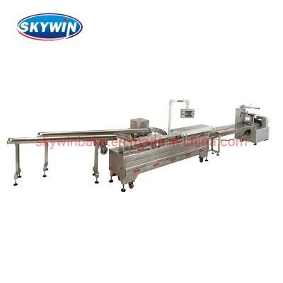 Sandwich Biscuit Making Machine Connected Packaging Machine