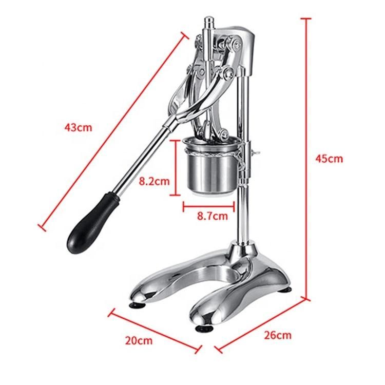Commercial Manual Hand Press 30cm Long Large French Fries Extruder Potato Bar Making Machine