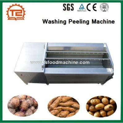 Industrial Automatic Taro Cassava Potato Washing Peeling Machine
