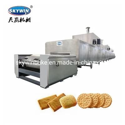 Skywin Promotion Price Hard Biscuit Tool Cracker Maker Machine Automatic Production Line