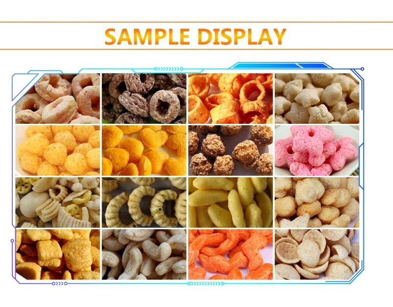 Corn Extruder Machine Facotory Price Automatic Double Screw Corn Flour Snacks Extruder