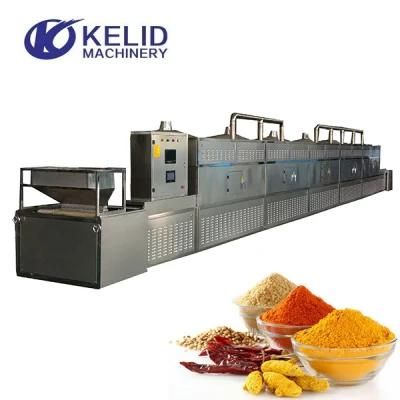 Industrial Tunnel Microwave Pepper Chili Spices Powder Drying Machine