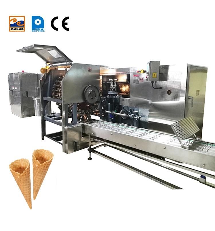 35 Pieces of 5 Meters Long Baking Pan, Automatic Two-Color Installation and Debugging Sugar Cone Products Production Equipment