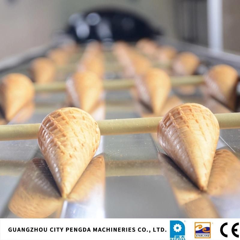 Fully Automatic Sugar Rolled Cone Machine Waffle Cones Production Line