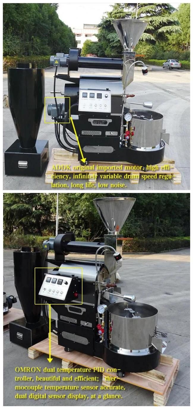 Commercial Use 6kg Coffee Roaster Electric and Gas Drum Coffee Roasting Machines