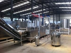 Automatic Continuous Fryer for Snack Pellets