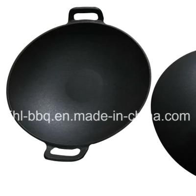 Fast Heat Casting Iron Round Grill Pan Frying Pan