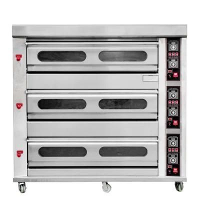 Gd Chubao Baking Equipment 3 Deck 9 Trays Gas Oven