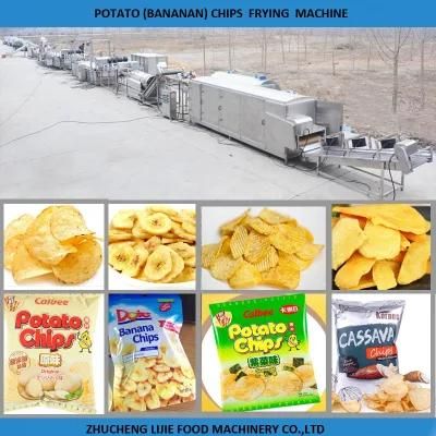 Hot Sale Potato Chips Crisps Making Machine/Frozen French Fries Frying Making Machine