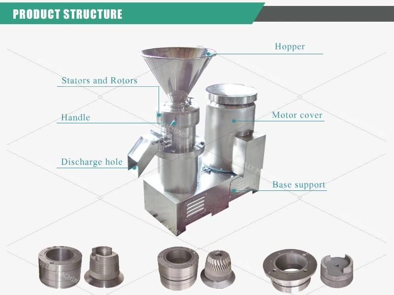 Hot Sale Peanut Butter Making Machine Chilli Grinding Machine Colloid Mill