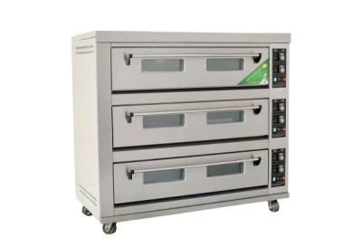 3 Decks 9 Trays Oven, Baking Oven for Bread and Cake (electric and gas avilable)