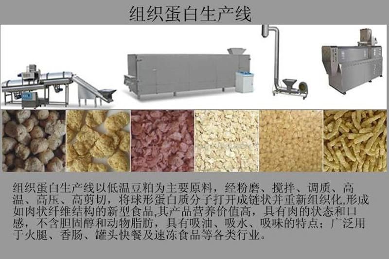 High Capacity Soya Tvp/Tsp/ISP Meat Analogy Protein Processing Machine