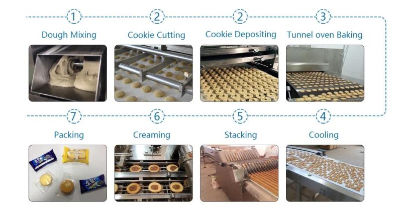 Skywin Full Automatic Cookie Making Production Line Machinery From Mixing to Packing