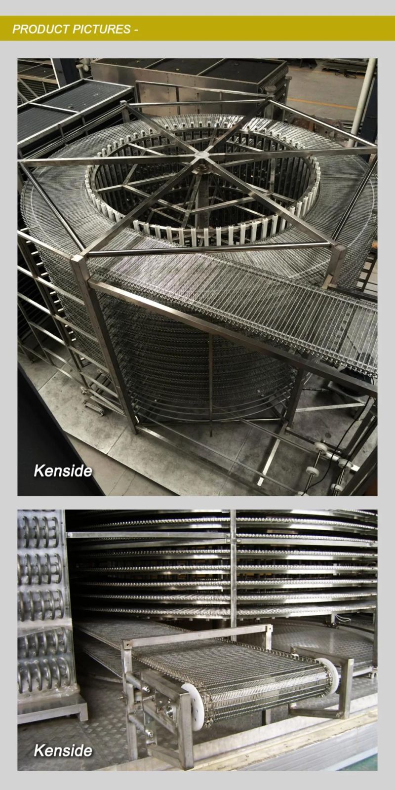 Spiral Conveyor for Breads Cooling System