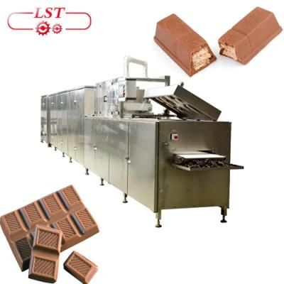 600kg/H Big Capacity Servo Motor Controlled Full Automatic Chocolate Bar Making Machine