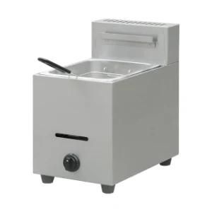 Single Tank Twin Basket with Thermostat Control LPG Gas Deep Fryer