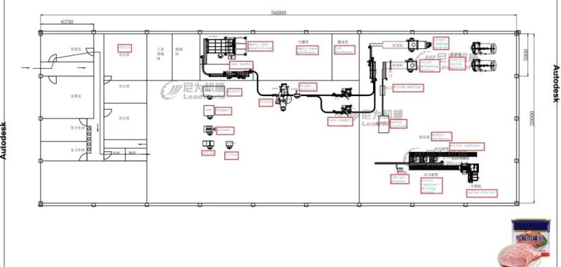 Tuna with Shrimp and Chicken Automatic Canned Food Machinery Plant