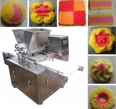 PLC Two Color Small Scale Cookie Biscuit Making Machine (100-150kg/h)