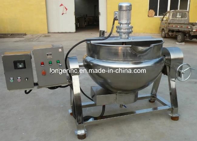 Stainless Steel Jacketed Kettle Porridge Cooker Machine Sugar Cooking Pot