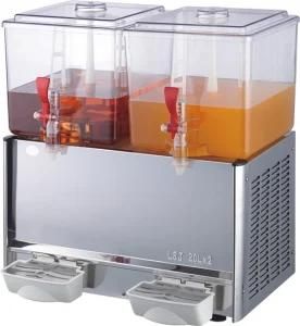 2 Tank Each 20 Liters Commercial Fruit Juice Dispenser Cold Drink Dispenser