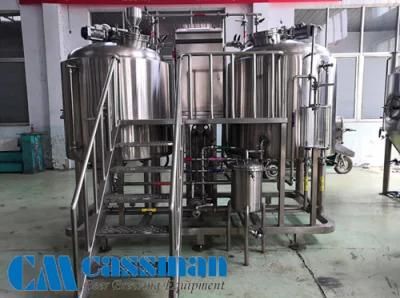 Cassman Stainless Steel Brewery Equipment 2 Vessels or Combined 3 Vessels Beer Brewing ...