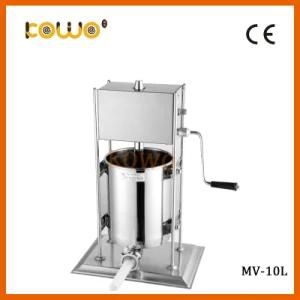 Professional Food Machine 10L Stainless Steel Vertical Manual Sausage Stuffer for Sale