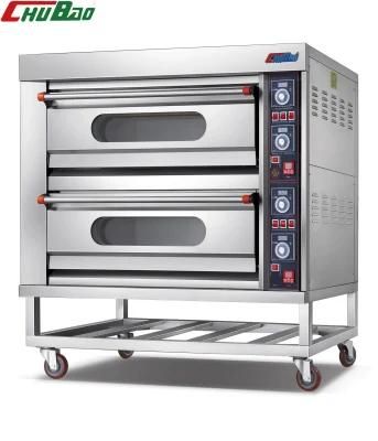 Commercial Restaurant Kitchen 2 Deck 4 Trays Electric Oven for Baking Equipment Food ...