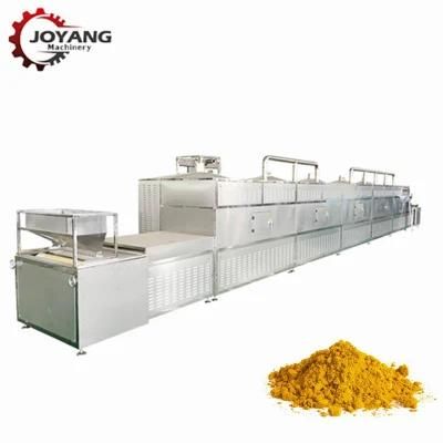 Tunnel Belt Type Curry Powder Microwave Sterilizing Machine with PLC Control